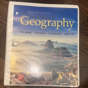 Introduction to Geography Textbook - Blue Cover